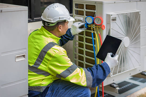 Professional Hvac Maintenance technician working in Malone, WI